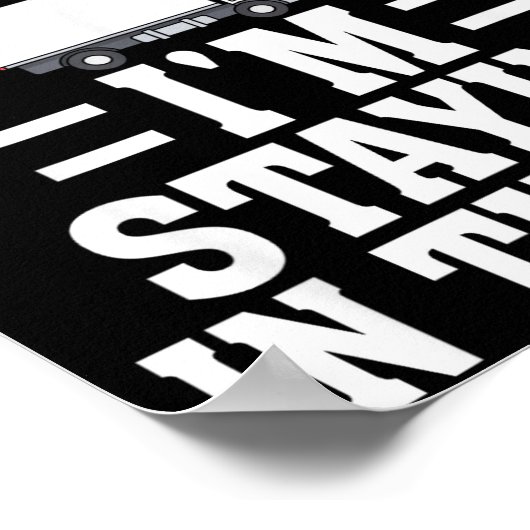 Funny I'm Staying In Tha Van Phasmophobia Gamer Me ポスター (角)