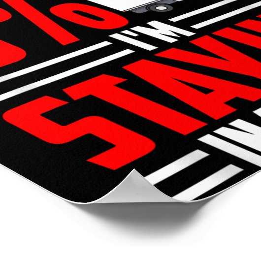 Funny I'm Staying In Tha Van Phasmophobia Gamer Wo ポスター (角)