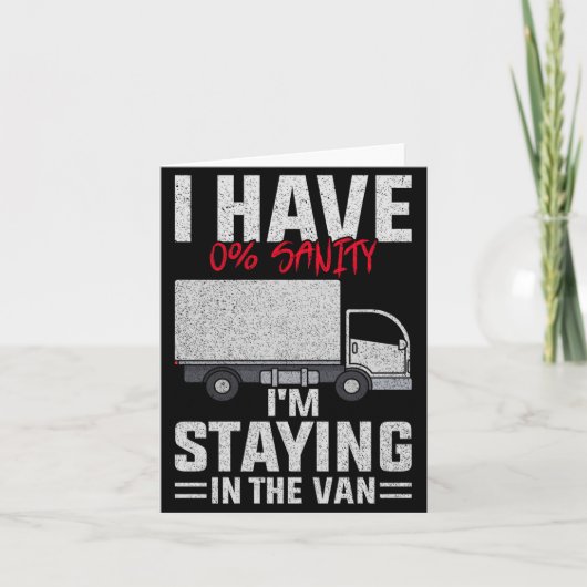 Funny I'm Staying In Tha Van Phasmophobia Man Wome カード (正面)