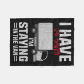 Funny I'm Staying In Tha Van Phasmophobia Man Wome フリースブランケット (正面(横))