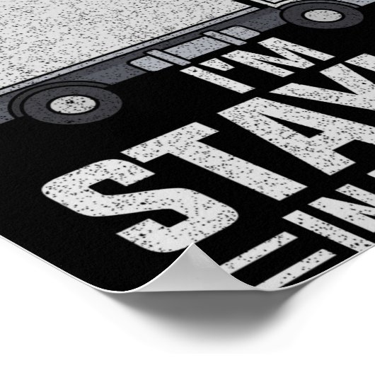 Funny I'm Staying In Tha Van Phasmophobia Man Wome ポスター (角)