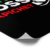 Funny I'm The Boss Italian Nonna Nonno Cache Humor ポスター (角)