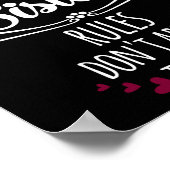 Funny I'm The Youngest Sister Rules Don't Apply To ポスター (角)