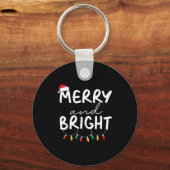 Funny I'm Trying To Feel Merry Xmas Bright Matchin キーホルダー (正面)