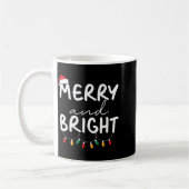 Funny I'm Trying To Feel Merry Xmas Bright Matchin コーヒーマグカップ (左)