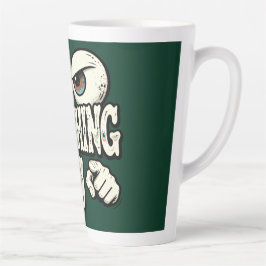 Funny "I'M WATCHING YOU" Retro Eyes Coffee Mug - O カフェラテマグ