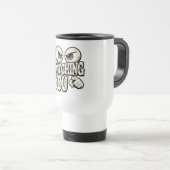 Funny "I'M WATCHING YOU" Retro Eyes Coffee Mug - O トラベルマグ (正面右)