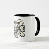Funny "I'M WATCHING YOU" Retro Eyes Coffee Mug - O マグカップ (正面右)
