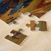 Funny Impasto Ostrich on a Ranch ジグソーパズル (側面)