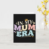 Funny In My Blue Mum Era Cool Mom Mother's Day  カード (黄色い花)