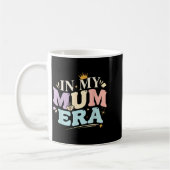 Funny In My Blue Mum Era Cool Mom Mother's Day  コーヒーマグカップ (左)