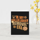 Funny In My Gallbladder Removal Era Groovy Design カード (黄色い花)