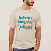 Funny Inattentive ADHD Forgetfulness Reminder Tシャツ (正面)
