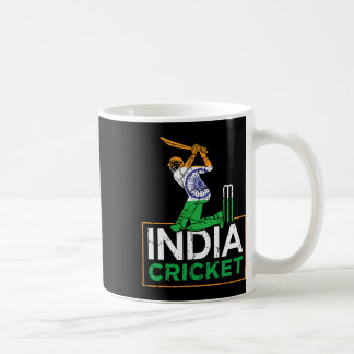 Funny India Flag Cricket Supporters Tee Indian Cri コーヒーマグカップ