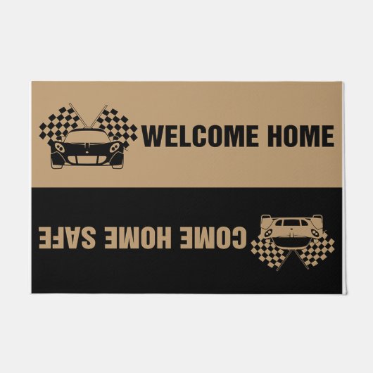 Funny Indoor Car Doormat,Home Entrance Decor ドアマット (正面)