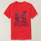 Funny Indoor Cycling Spinning Class Cyclepath Tシャツ (デザイン正面)