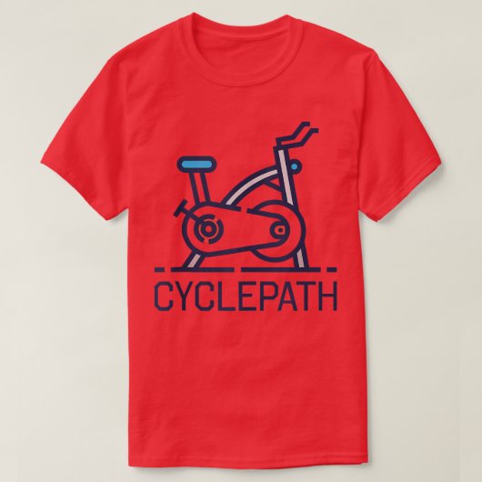 Funny Indoor Cycling Spinning Class Cyclepath Tシャツ (デザイン正面)