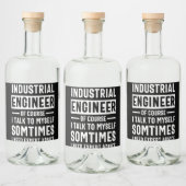 Funny Industrial Engineer Gift リキュールボトルラベル (ボトル)