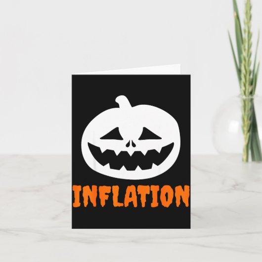 Funny Inflation Halloween Costume Couple Matching  カード (正面)