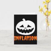 Funny Inflation Halloween Costume Couple Matching  カード (黄色い花)