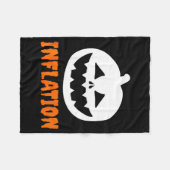 Funny Inflation Halloween Costume Couple Matching フリースブランケット (正面(横))