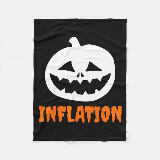 Funny Inflation Halloween Costume Couple Matching フリースブランケット (正面)