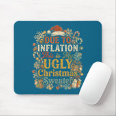 Funny Inflation Ugly Christmas Sweater Retro Vinta マウスパッド (マウス)