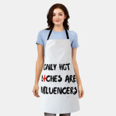 Funny Influencer Quote Apron For Home Decor エプロン (着用した状態)