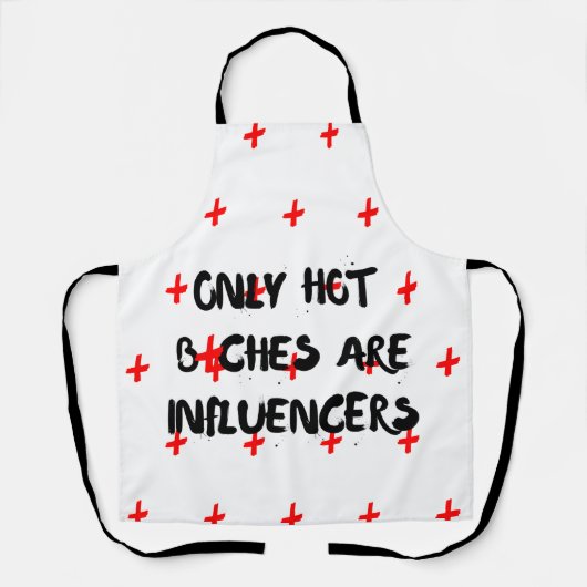 Funny Influencer Quote Apron For Home Decor エプロン (正面)