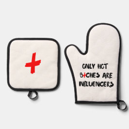 Funny Influencer Quote Gift For Home Decor  鍋つかみ&鍋敷きセット