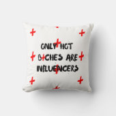 Funny Influencer Quote Pillow For Home Decor クッション (正面)