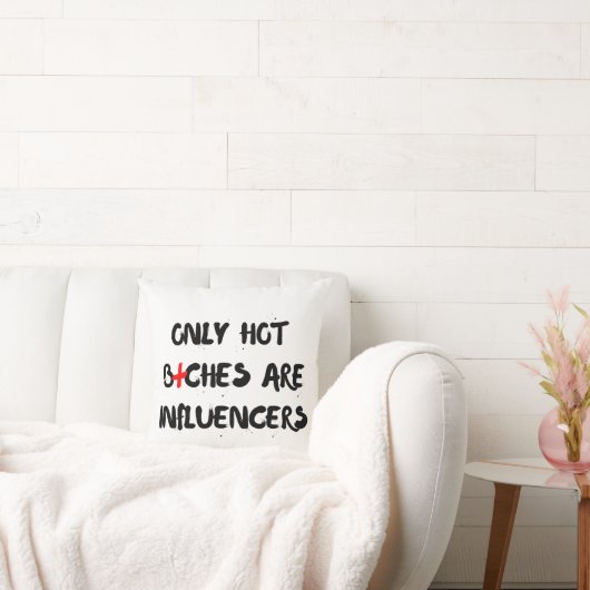 Funny Influencer Quote Pillow For Home Decor クッション (ソファ)