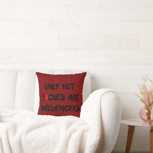 Funny Influencer Quote Pillow For Home Decor クッション (ソファ)