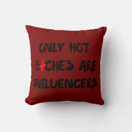 Funny Influencer Quote Pillow For Home Decor クッション