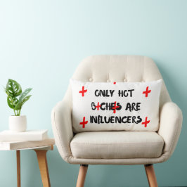 Funny Influencer Quote Pillow For Home Decor ランバークッション
