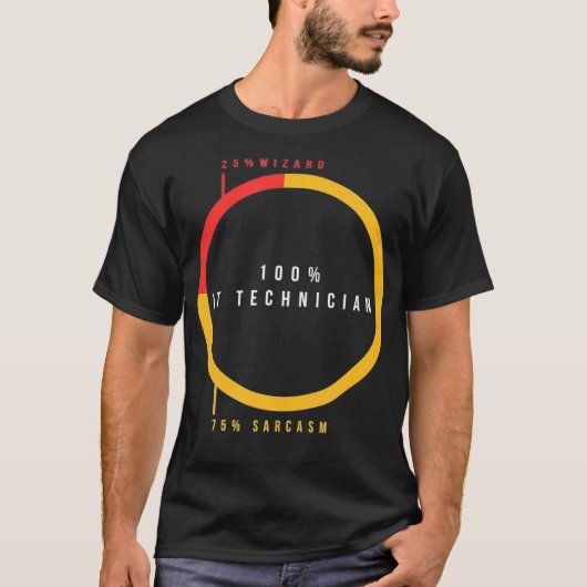 Funny Information Technology Technician Pie Chart  Tシャツ (正面)