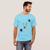 Funny Ink Splash Smiley Face T-Shirt – Cute Artist Tシャツ (正面フル)