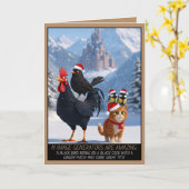 Funny innuendo Christmas カード (黄色い花)