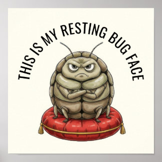 Funny Insect Bug ポスター