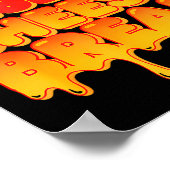 Funny Insert Cheesy Bread Meme Humor Food Lovers ポスター (角)