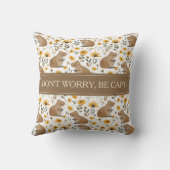 Funny Inspirational Capybara クッション (裏面)