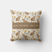 Funny Inspirational Capybara クッション (正面)