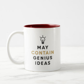 Funny Inspirational Creative Thinking Student Mug ツートーンマグカップ