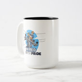 Funny & Inspirational Lineman Gift ツートーンマグカップ (正面左)