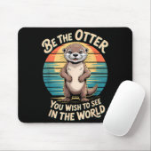 Funny Inspirational Otter Positivity Motivational マウスパッド (マウス)