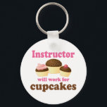 Funny Instructor キーホルダー<br><div class="desc">Give a co-worker, family member or friend a cute occupation gift. Let them know you think they do a great job in their profession! Our Instructor occupation products also make great retirement gifts. You can use the design tool to personalize with a custom name too. Want a different occupation? email...</div>