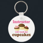 Funny Instructor キーホルダー<br><div class="desc">Give a co-worker, family member or friend a cute occupation gift. Let them know you think they do a great job in their profession! Our Instructor occupation products also make great retirement gifts. You can use the design tool to personalize with a custom name too. Want a different occupation? email...</div>