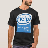 Funny Intel Parody Logo Computer Tech Support Esse Tシャツ (正面)