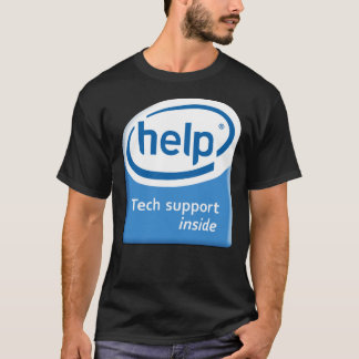 Funny Intel Parody Logo Computer Tech Support Esse Tシャツ