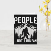 Funny Introvert Bigfoot People Not A Big Fan Dad J カード (黄色い花)